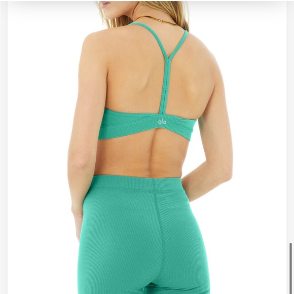 Alo Ribbed Blissful Bra - Picture 3 of 3
